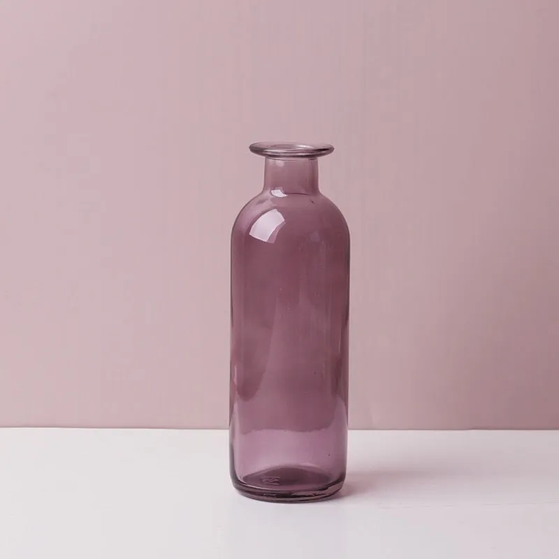 Colorful Glass Bud Vases