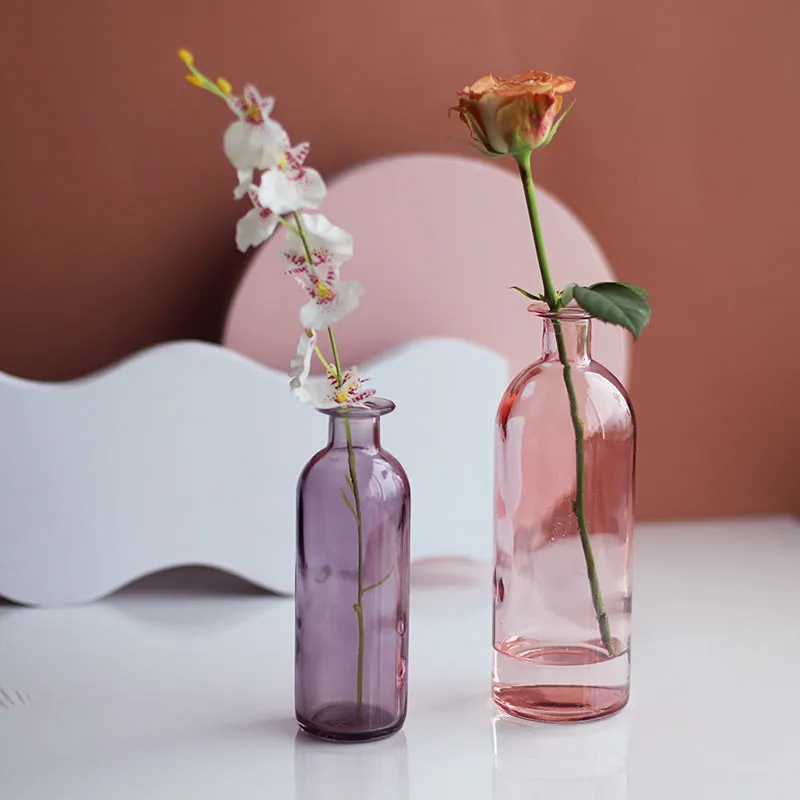 Colorful Glass Bud Vases