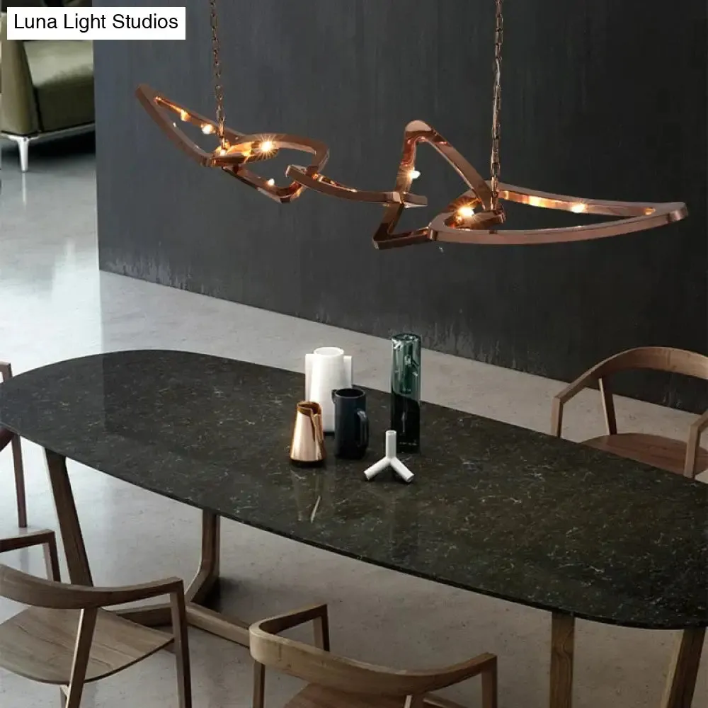 Compton - European And American New Restaurant Chandeliers Italian Designer Bar Chandeliers Light Luxury Villa Stainless Steel Lamps