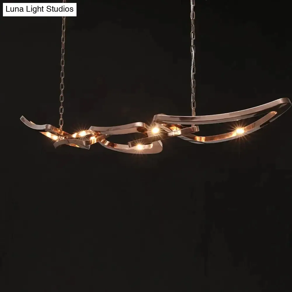 Compton - European And American New Restaurant Chandeliers Italian Designer Bar Chandeliers Light Luxury Villa Stainless Steel Lamps