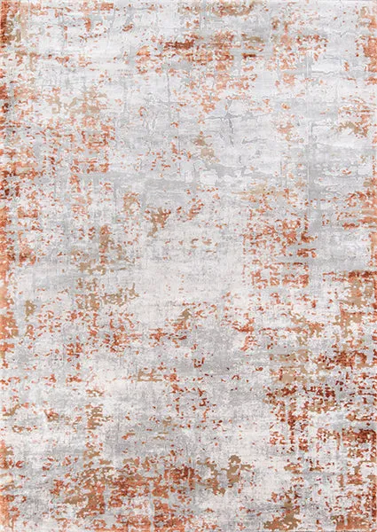 Contemporary Machine Made Brown Rug