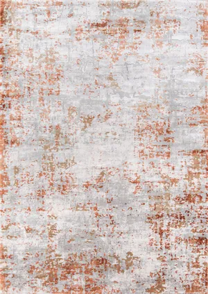 Contemporary Machine Made Brown Rug