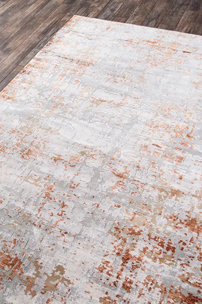 Contemporary Machine Made Brown Rug