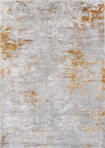 Contemporary Machine Made Gold Rug