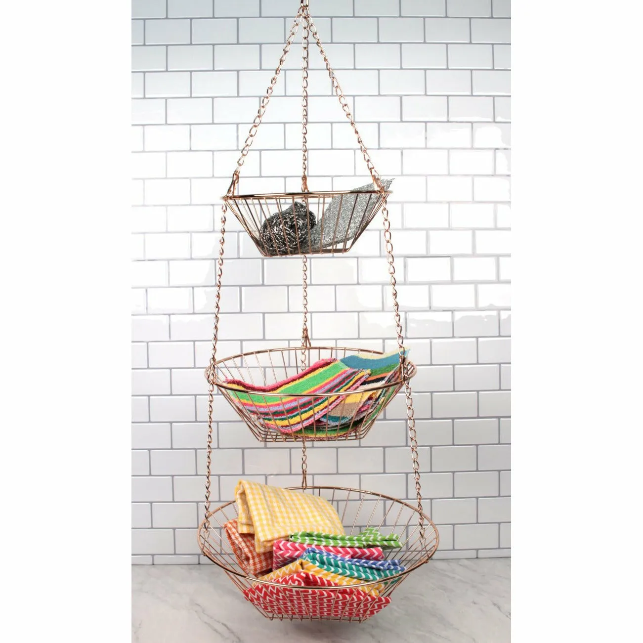 Copper Hanging Baskets