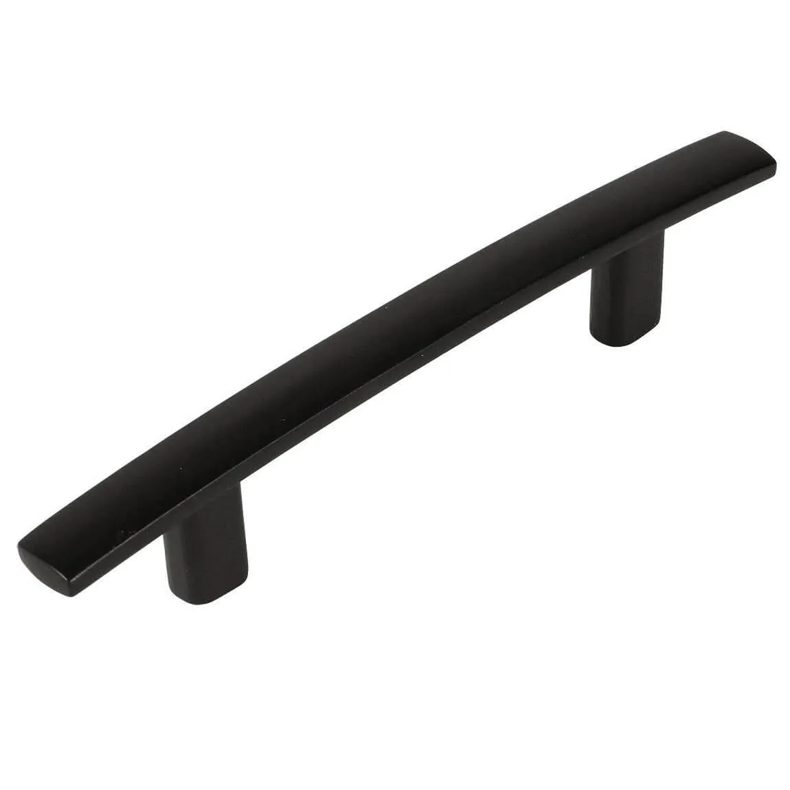 Cosmas 2363-3.5FB Flat Black Subtle Arch Cabinet Pull