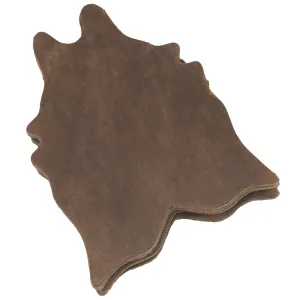 Cowhide Shaped Rug Coaster (6-Pack)