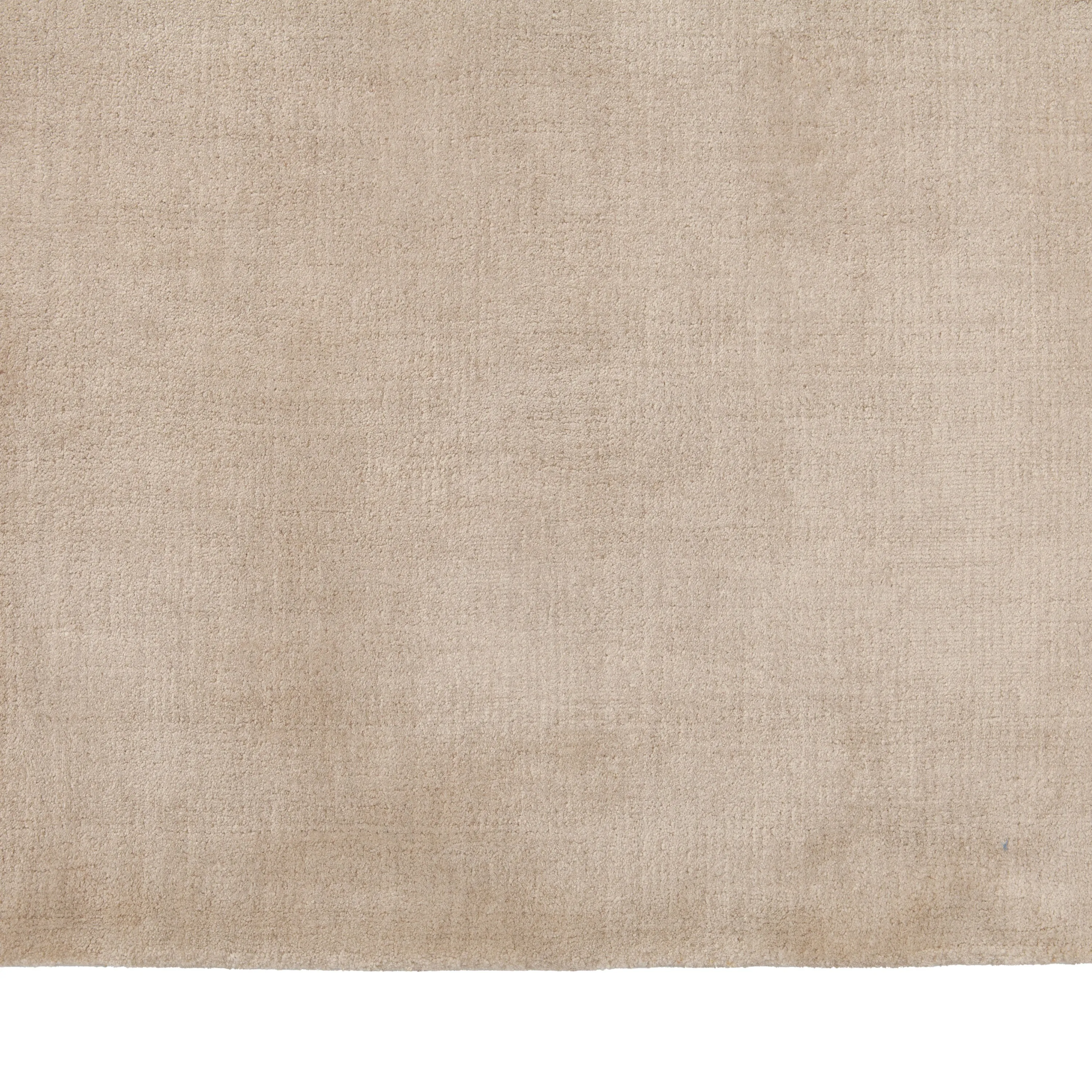 Cream Solid Tibetan NuSilk Rug - 12'x 15'