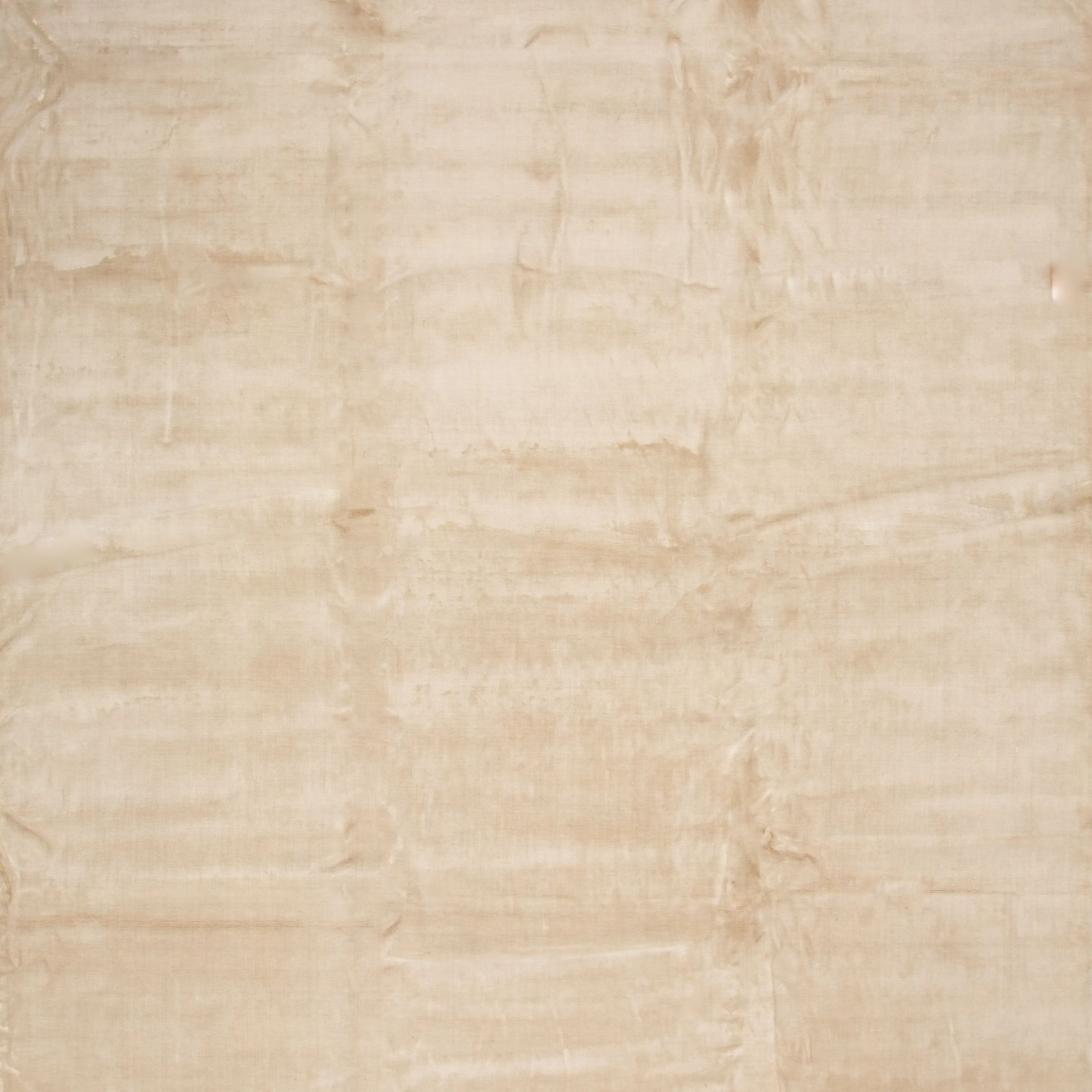 Cream Solid Tibetan NuSilk Rug - 12'x 15'
