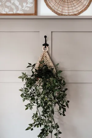 Crocheted Teardrop Hanging Baskets