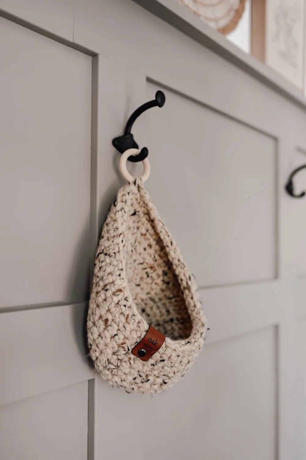 Crocheted Teardrop Hanging Baskets