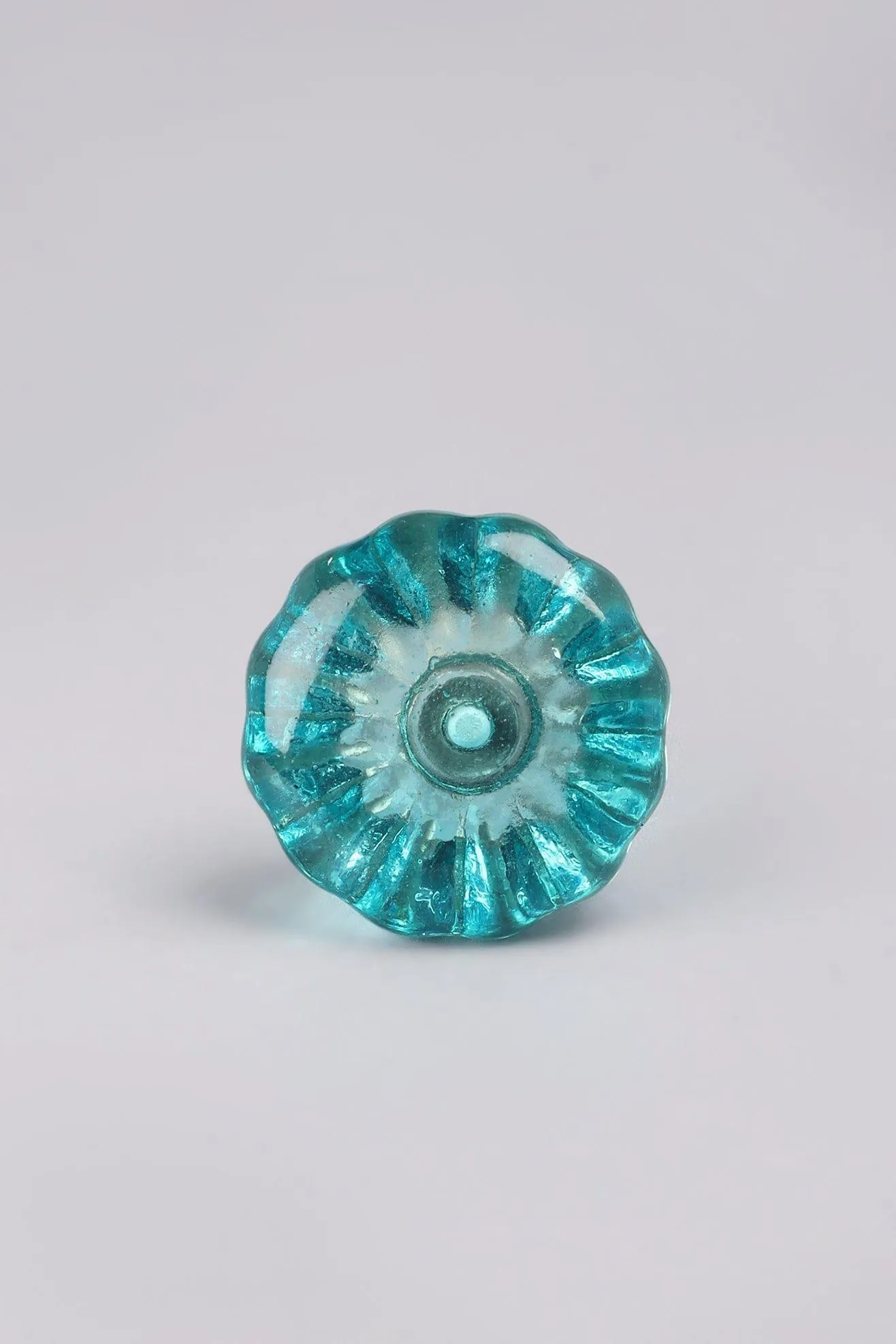 Crystal Glass Torus Flower Pull Knobs