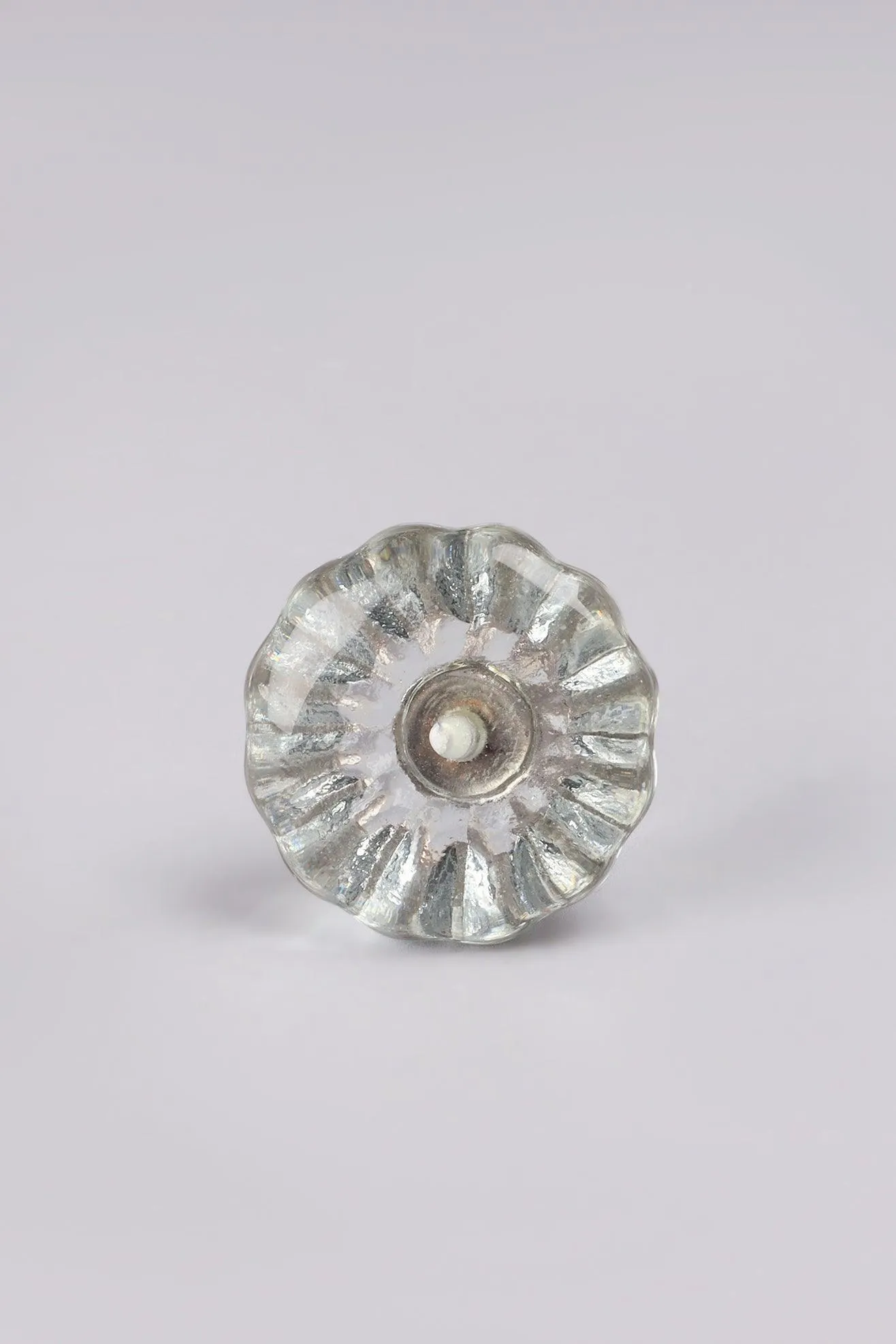 Crystal Glass Torus Flower Pull Knobs
