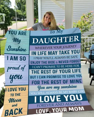 Daughter, You are my Sunshine Blanket