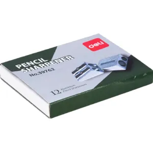 Deli Alu. 2-hole Sharpener 7mm 12mm Silver