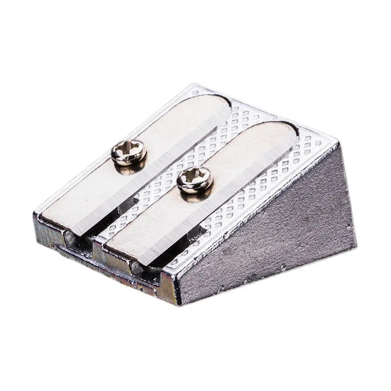 Deli Alu. 2-hole Sharpener 7mm 12mm Silver