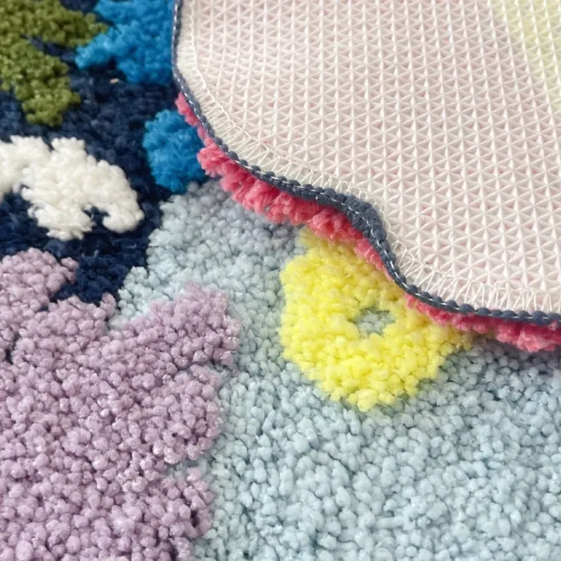 Divine Flowers Vintage 3D Area Rug