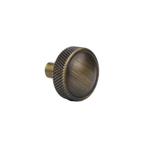Dome Knurled Solid Brass Cabinet Knob