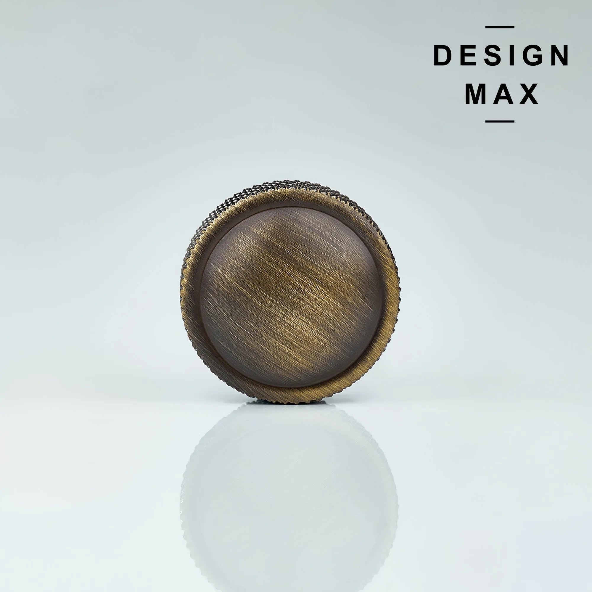 Dome Knurled Solid Brass Cabinet Knob