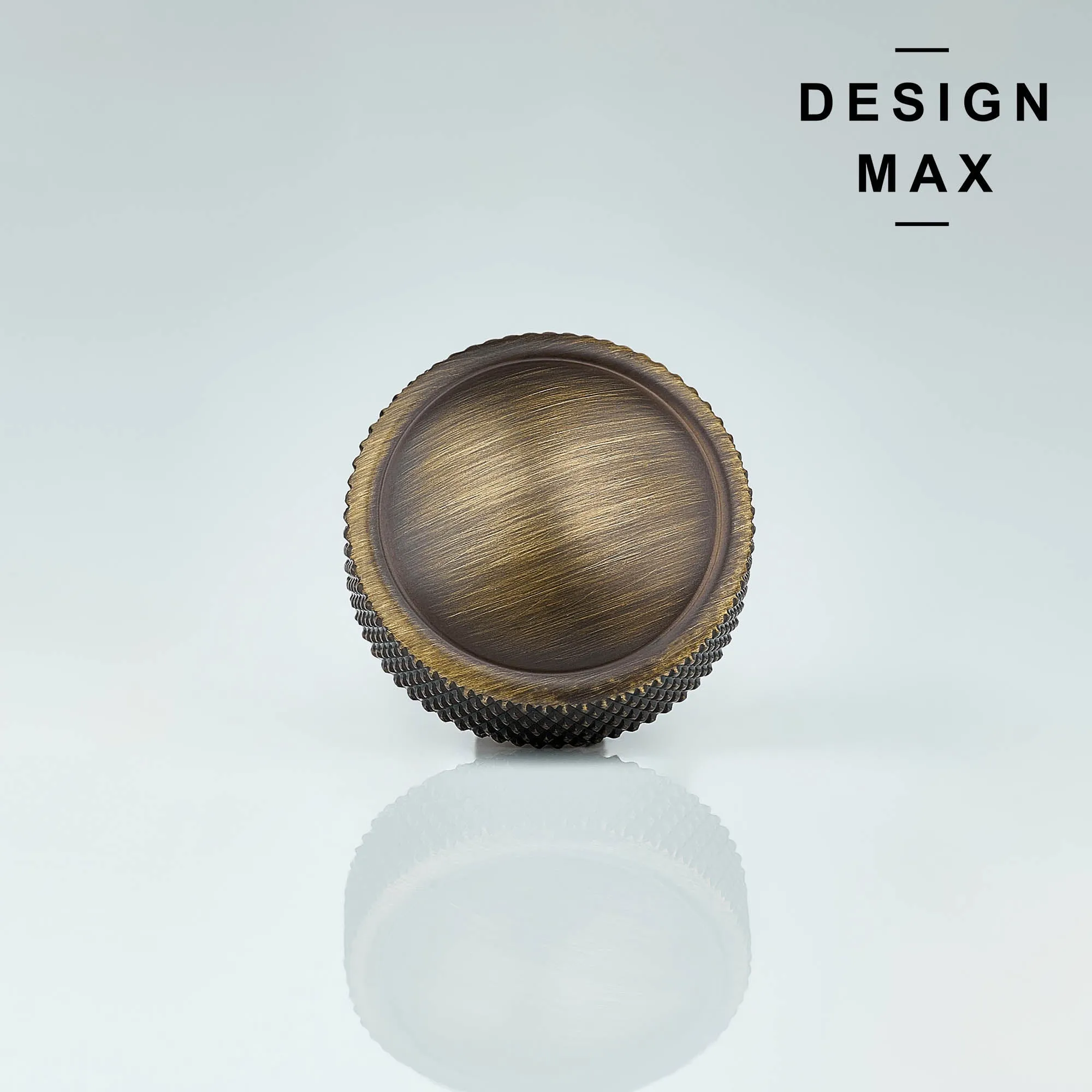 Dome Knurled Solid Brass Cabinet Knob
