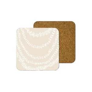 Drapping Pikake Lei MDF Coaster