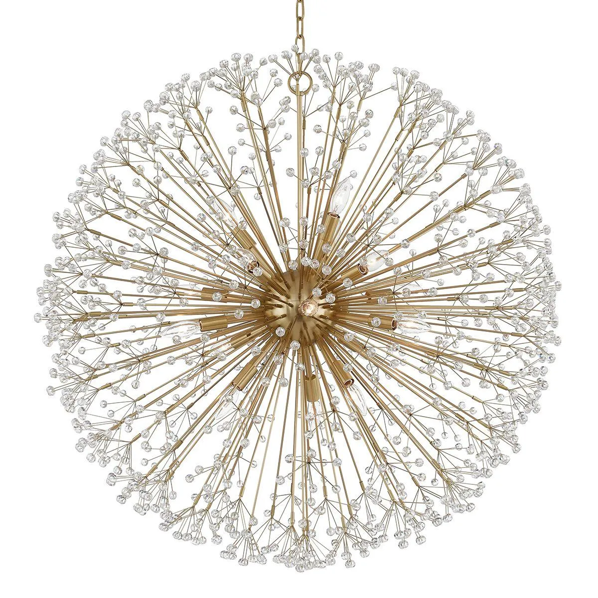 Dunkirk 16 lights Chandelier Brass finish