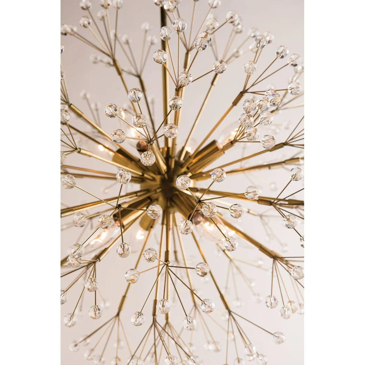Dunkirk 8 lights Chandelier Brass finish
