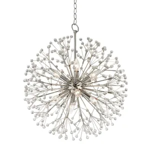 Dunkirk 8 lights Chandelier Polished Nickel finish
