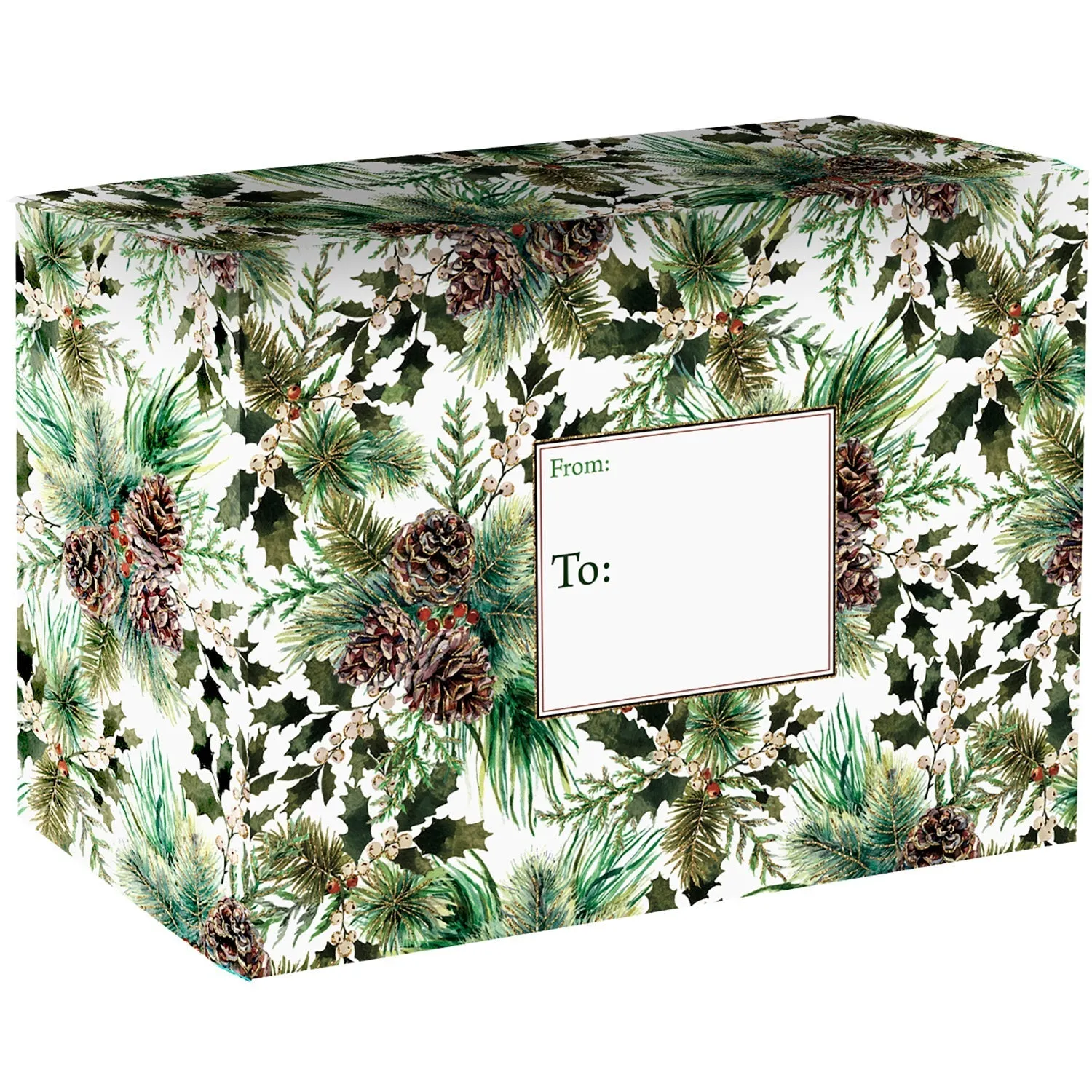 Elegant Christmas Decorative Mailing Box Bundle, 12-Count
