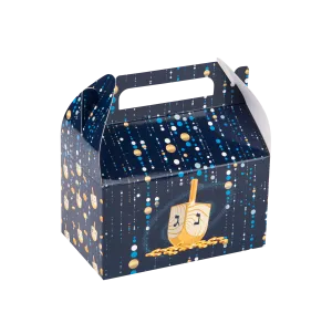 Elegent Chanuka Party Favor Treat Boxes 6.25x3.75x3.5 Inches 20 Pack