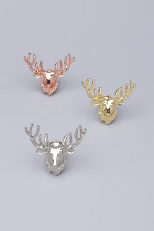 Elk Deer Rose Gold Silver Door Knob Cupboard Drawer Door Handle
