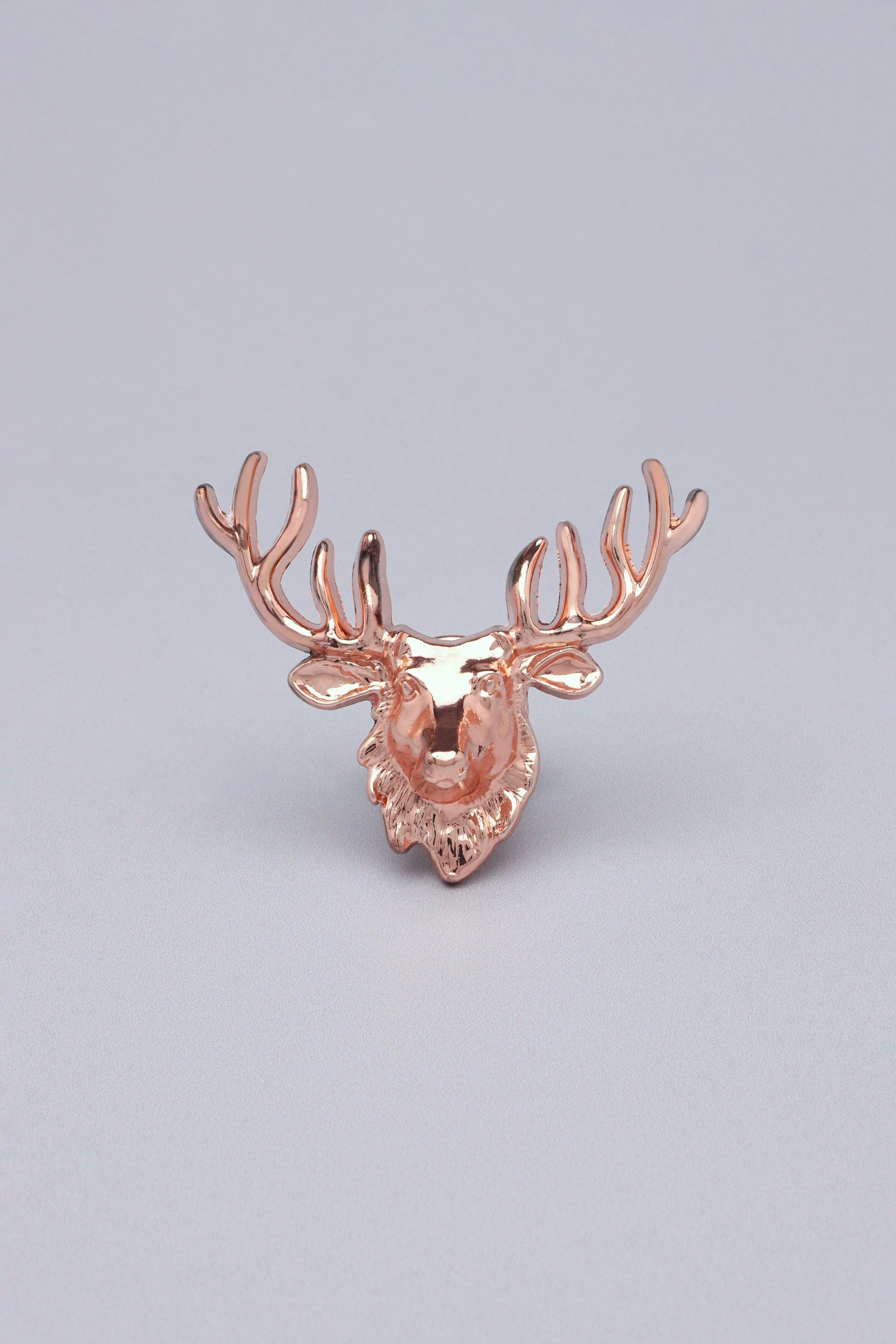Elk Deer Rose Gold Silver Door Knob Cupboard Drawer Door Handle