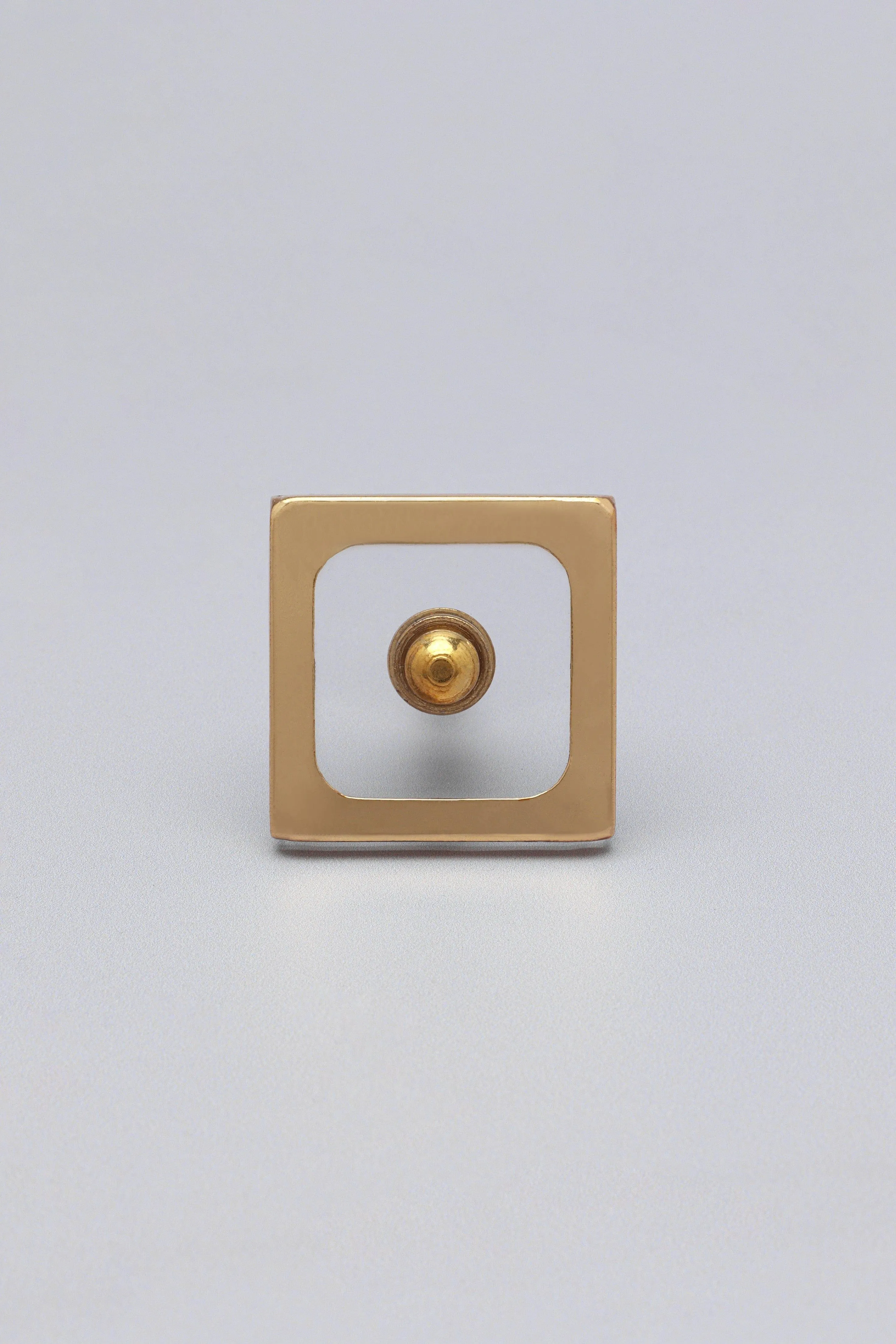 Elton Gold Brass Clear Glass Pull Knobs