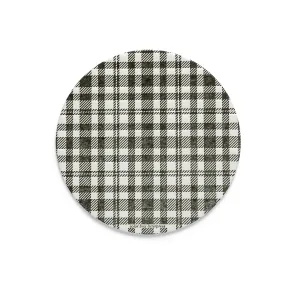 Extra Thirsty Coasters | Black Plaid
