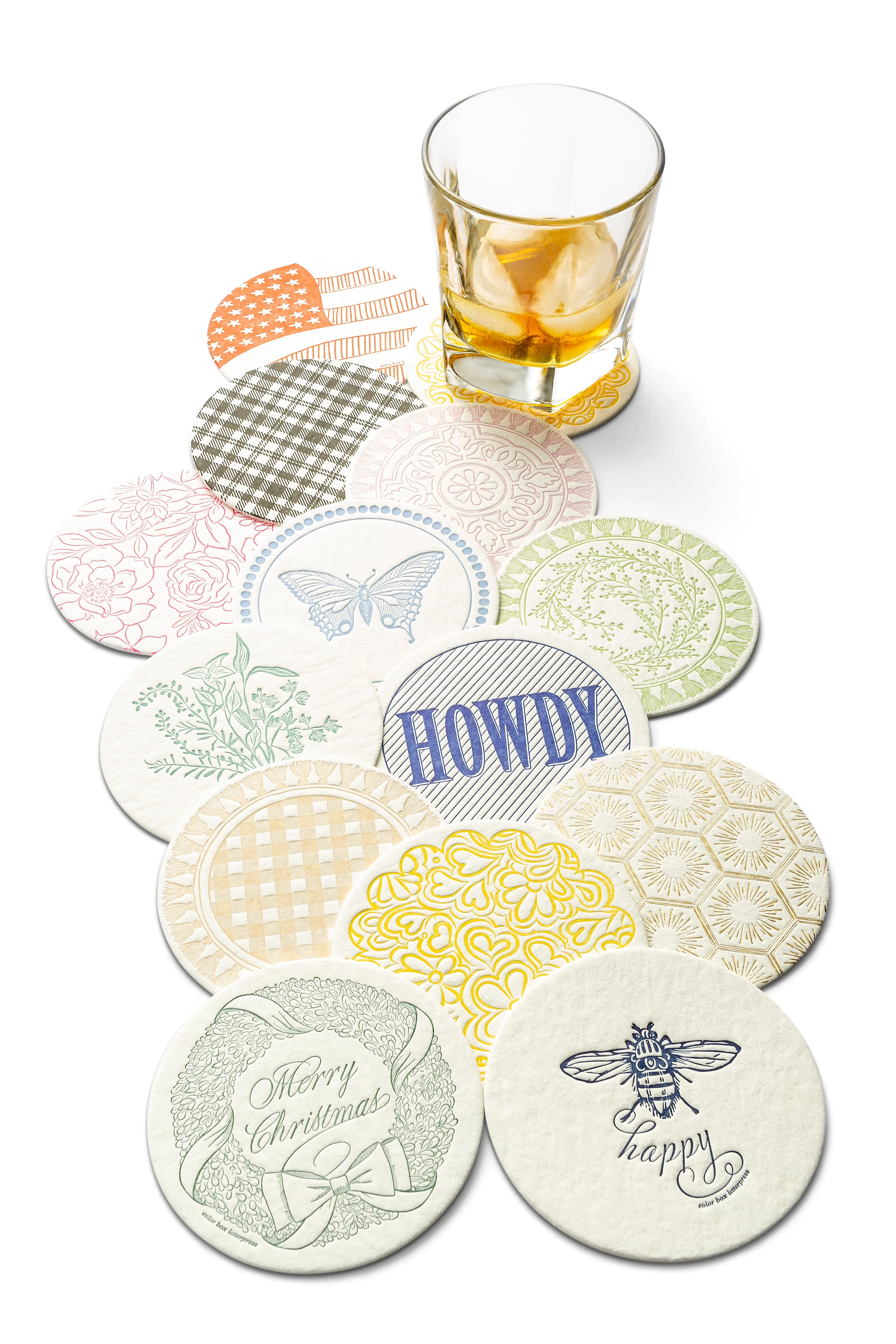 Extra Thirsty Coasters | Mauve Pattern with Fringe