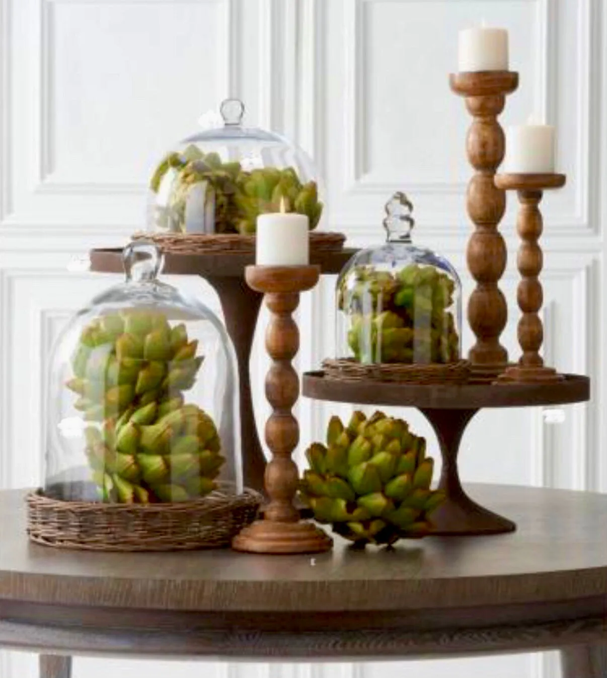 Faux Green Artichoke