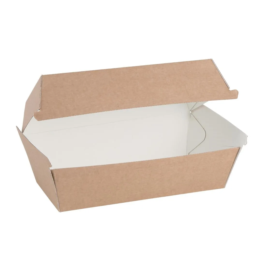 FB666 Fiesta Green Compostable Kraft Food Boxes Small 172mm (Pack of 200)