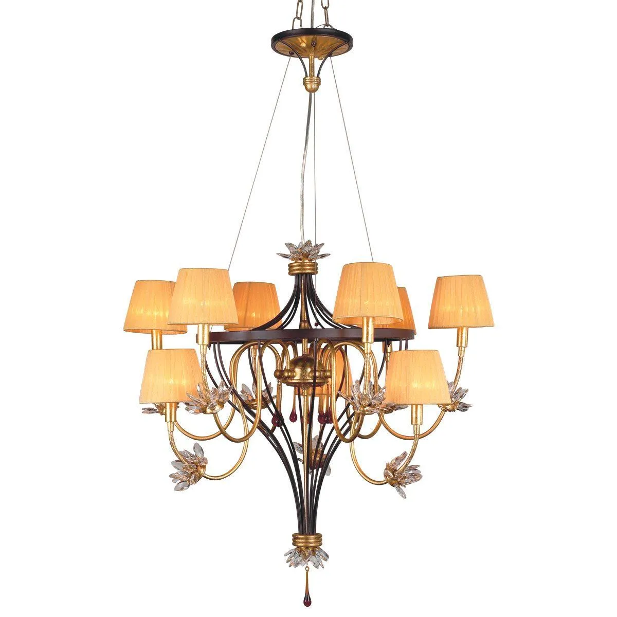 FESTINA 30 in. 9 Lights Chandelier Bronze finish
