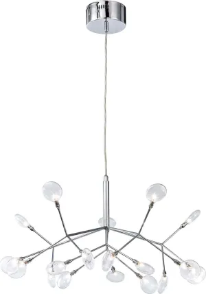 Flavante 18 Light Chandelier In Polished Chrome