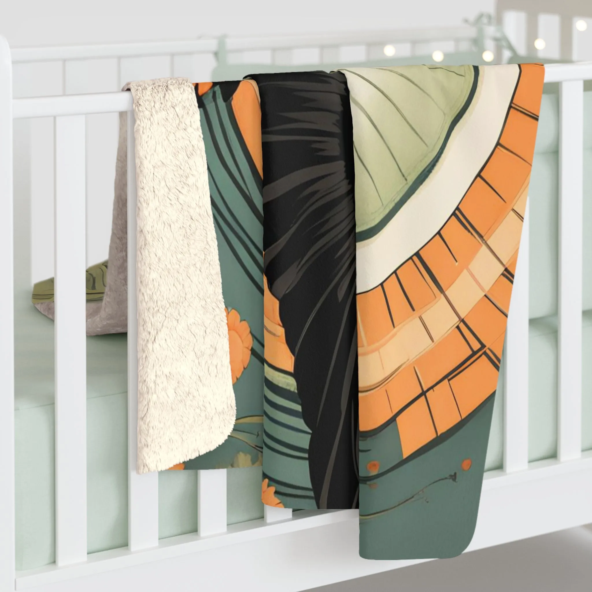 Flying Crow, Sherpa Fleece Blanket for Cozy Warmth, 50"x60"