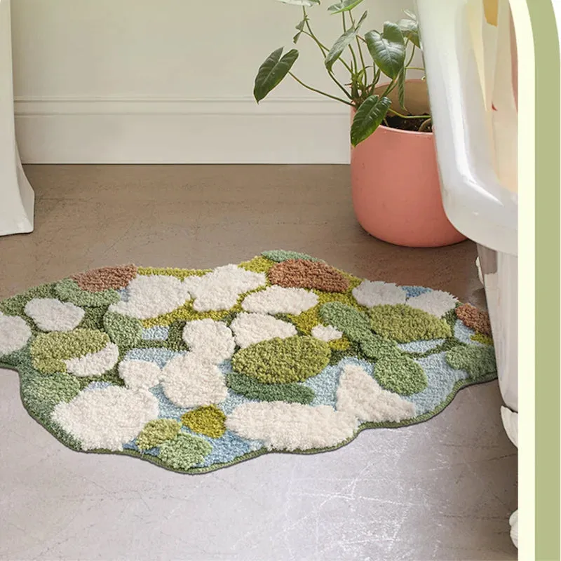 Forest Moss Tufted Accent Rug