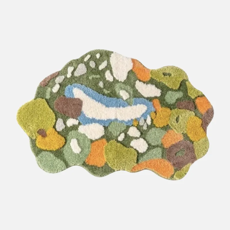 Forest Moss Tufted Accent Rug