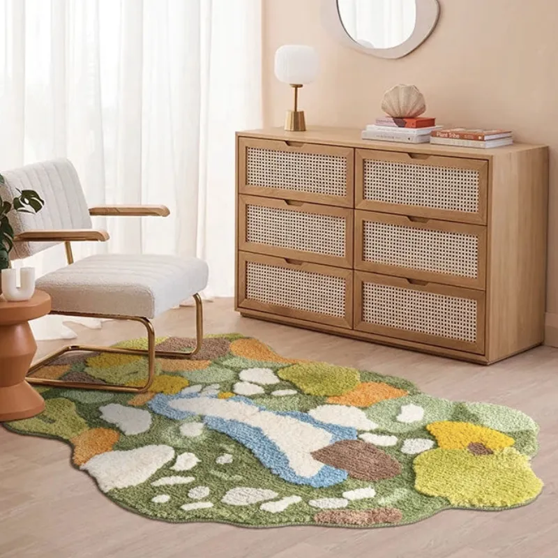 Forest Moss Tufted Accent Rug