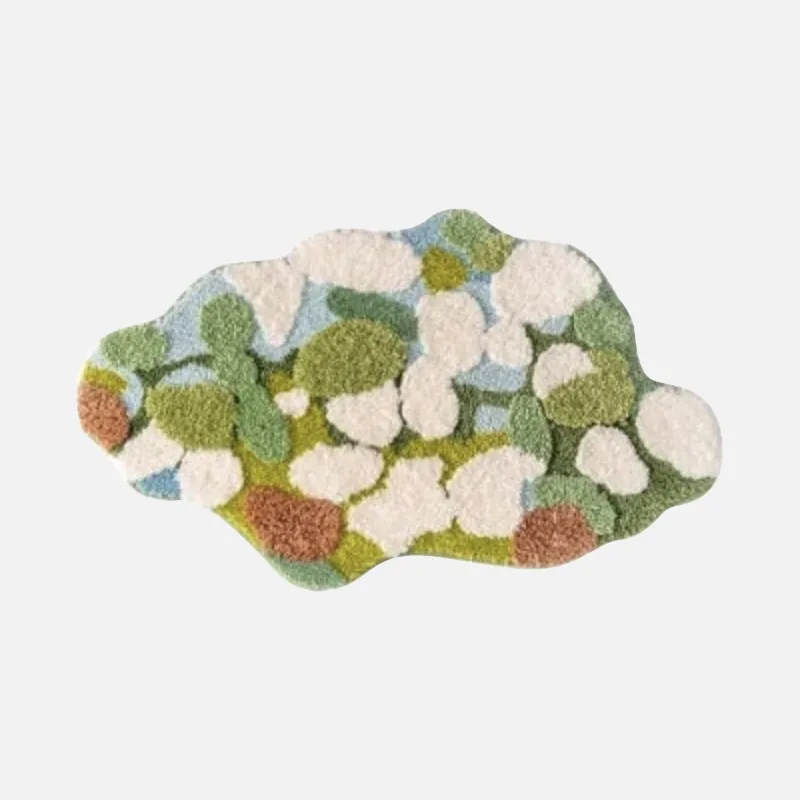 Forest Moss Tufted Accent Rug