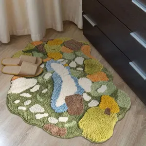Forest Moss Tufted Accent Rug