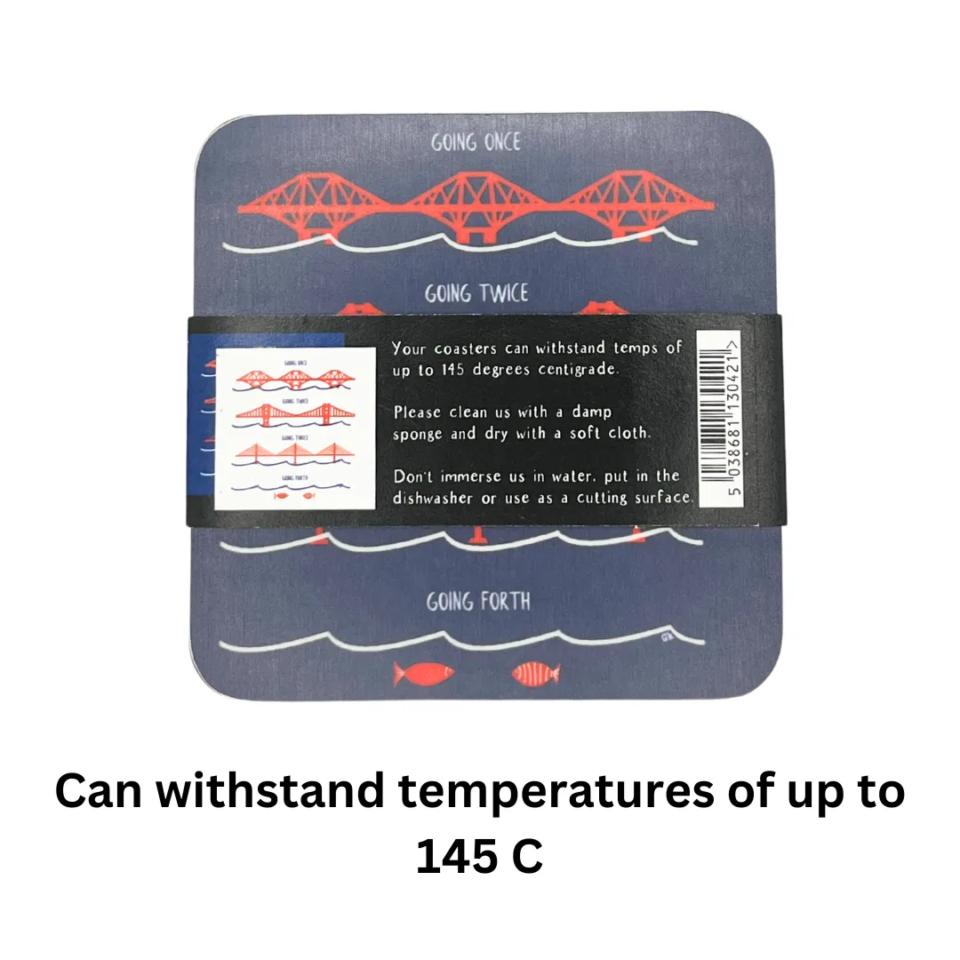 FORTH BRIDGES, SCOTLAND, COASTERS (SET OF 2)