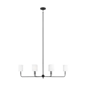 Foxdale 6 Lights Chandelier Black finish