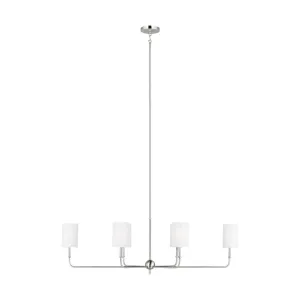 Foxdale 6 Lights Chandelier Brushed Nickel finish