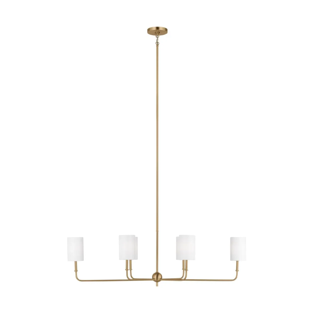 Foxdale 6 Lights LED Chandelier Satin Brass finish