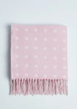 Foxford Baby Blanket | Spotted Pink
